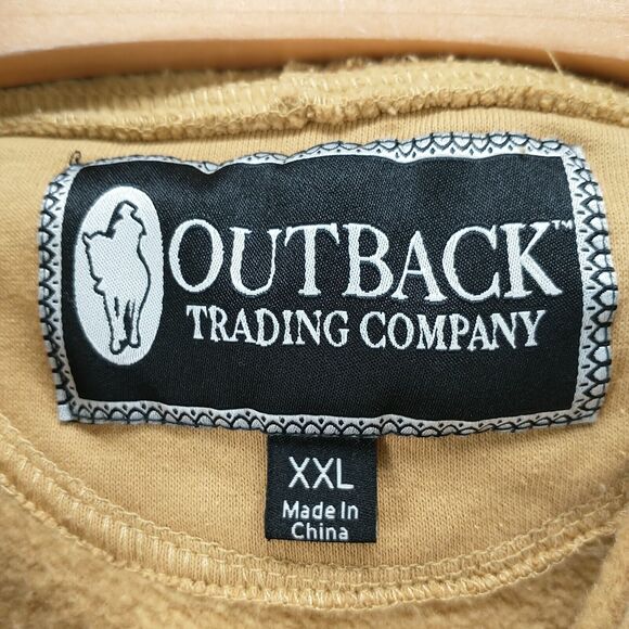 Outback Trading Company Men's Pullover Casey Hoodie Tan XXL Western Aztec - Picture 8 of 12